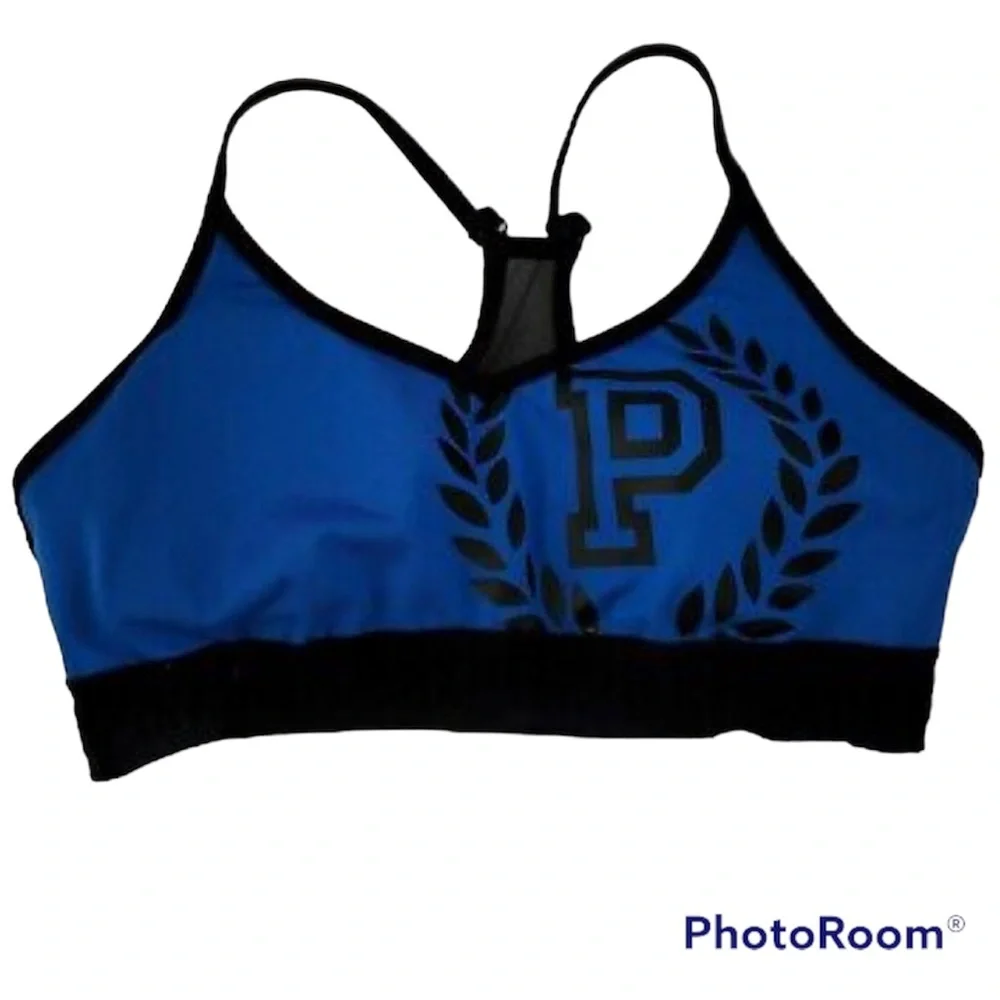 Pink Victoria's Secret work out bra size XS. Blue. - Picture 1 of 5